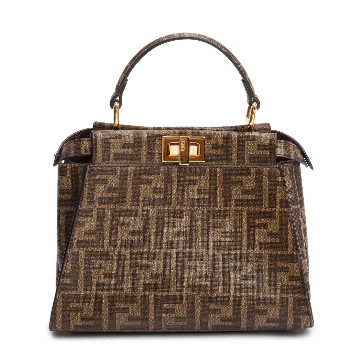 Fendi x Antonio Lopez FF Zucca Canvas Print Inlay Mini Peekaboo Bag