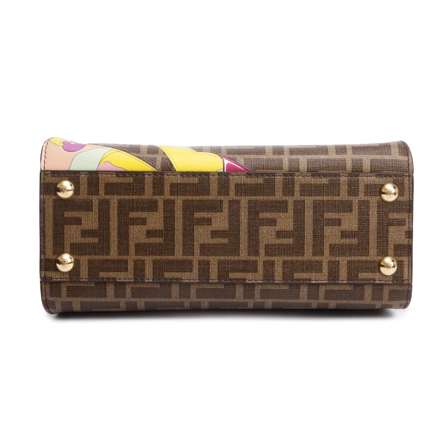 Fendi x Antonio Lopez FF Zucca Canvas Print Inlay Mini Peekaboo Bag