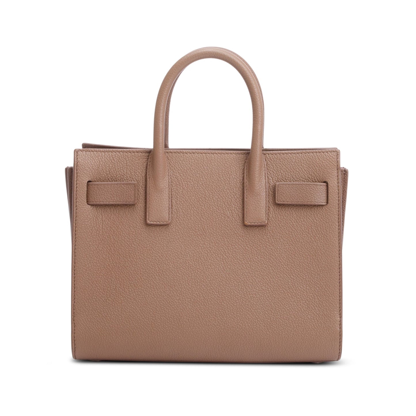Saint Laurent Beige Grained Leather Nano Sac De Jour