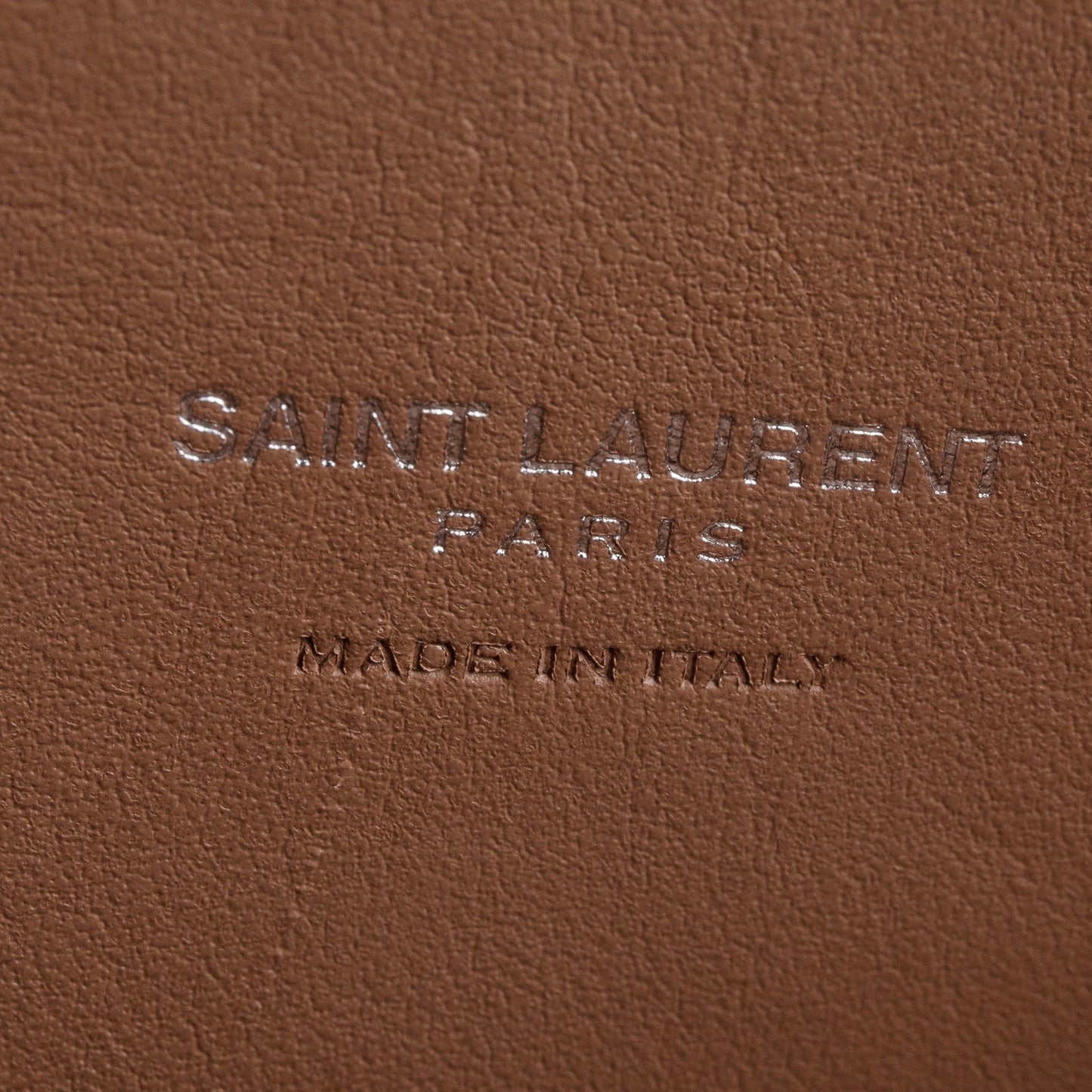 Saint Laurent Beige Grained Leather Nano Sac De Jour