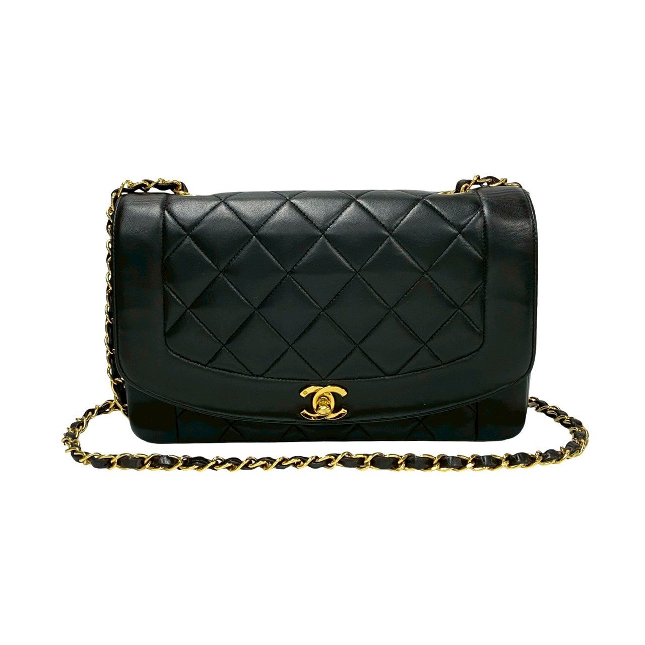 Chanel Diana Flap Lambskin Shoulder Bag