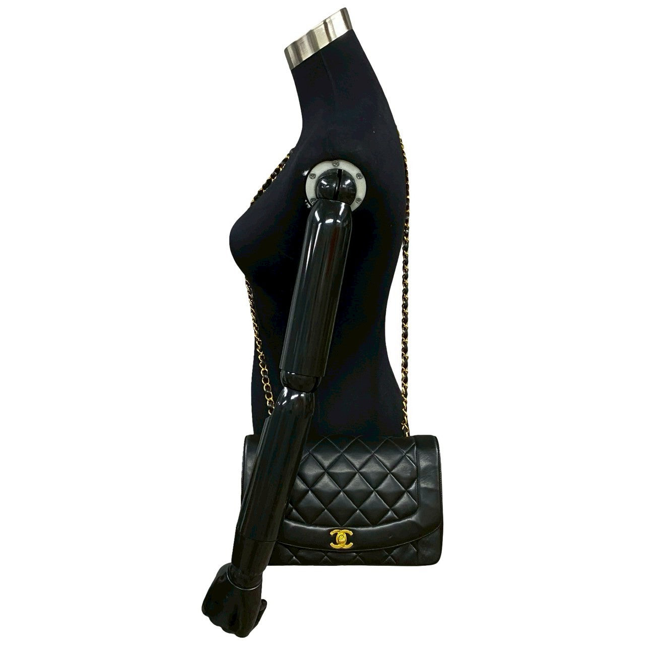Chanel Diana Flap Lambskin Shoulder Bag