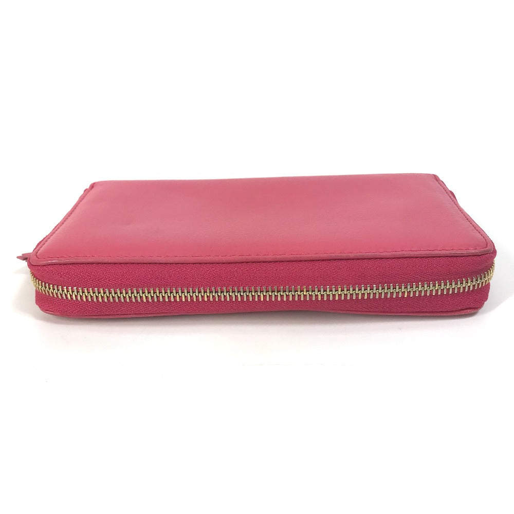 GUCCI Long Wallet Purse 308280 leather Red Interlocking G Women