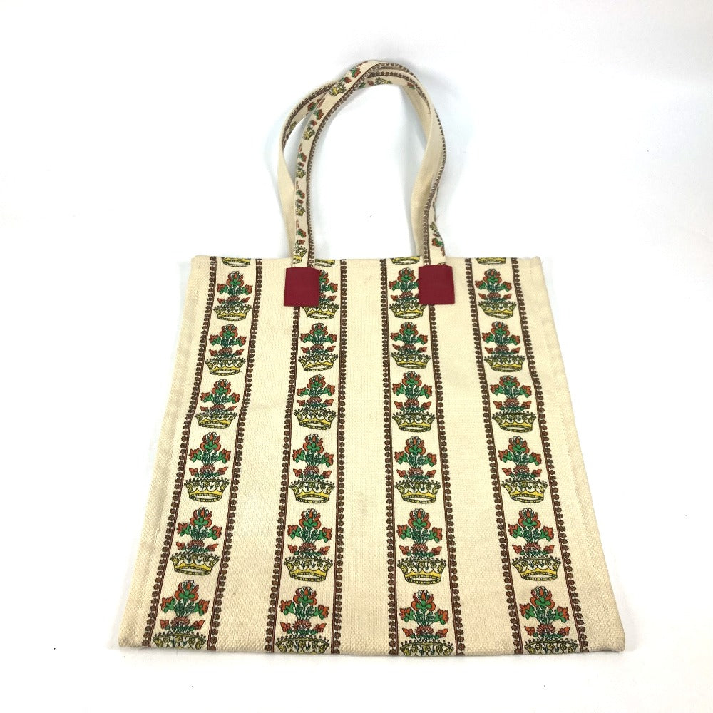 GUCCI Tote Bag canvas beige vertical GARDEN Women