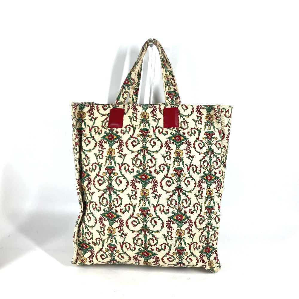 GUCCI Tote Bag canvas beige GARDEN Women