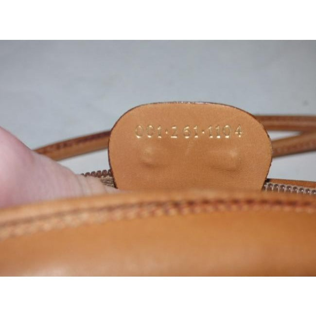 Gucci   Camel Small G Logo Print On Ivory Camel Leather