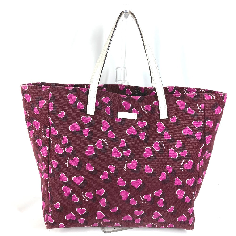 GUCCI Tote Bag 282489 Canvas / leather purple heart Women