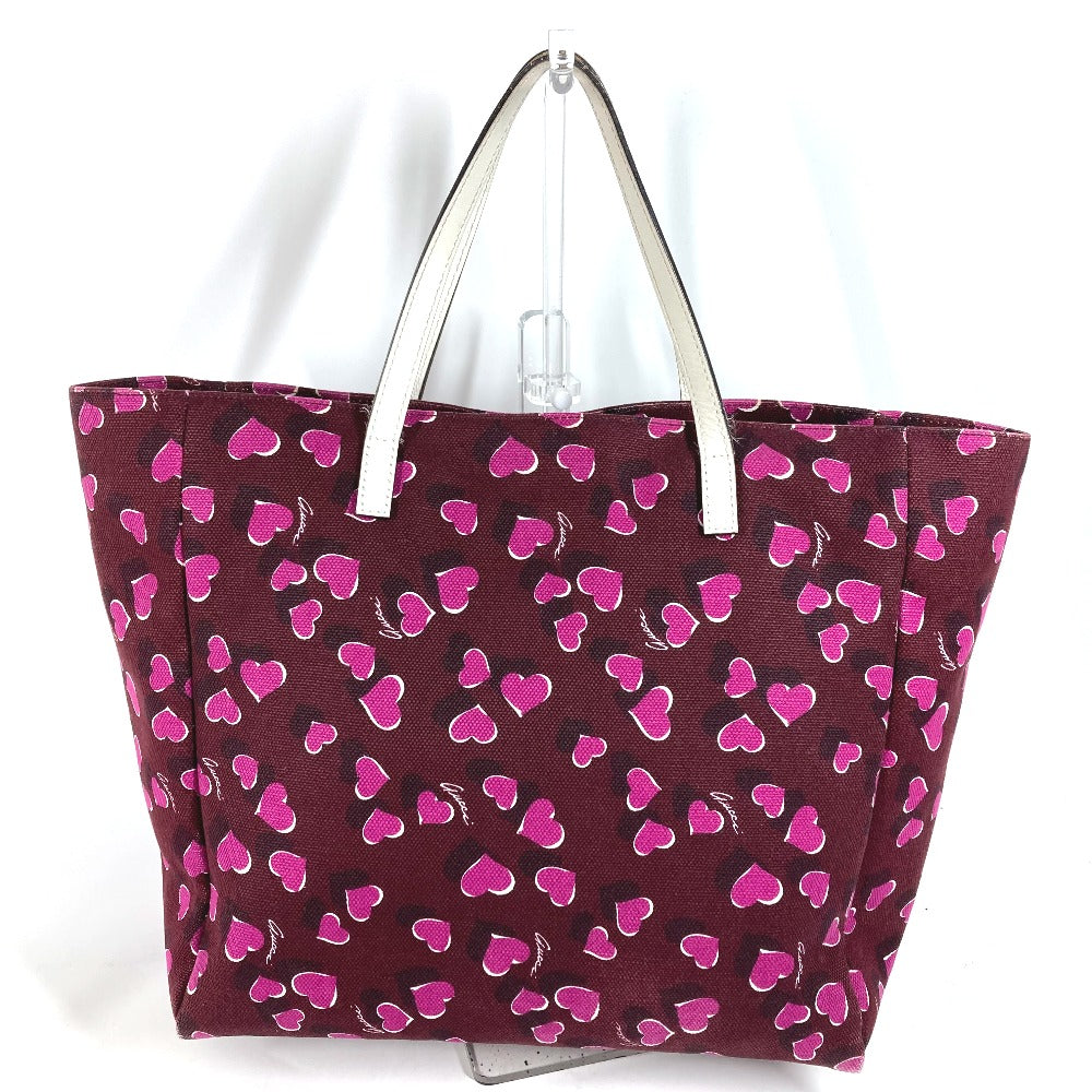 GUCCI Tote Bag 282489 Canvas / leather purple heart Women