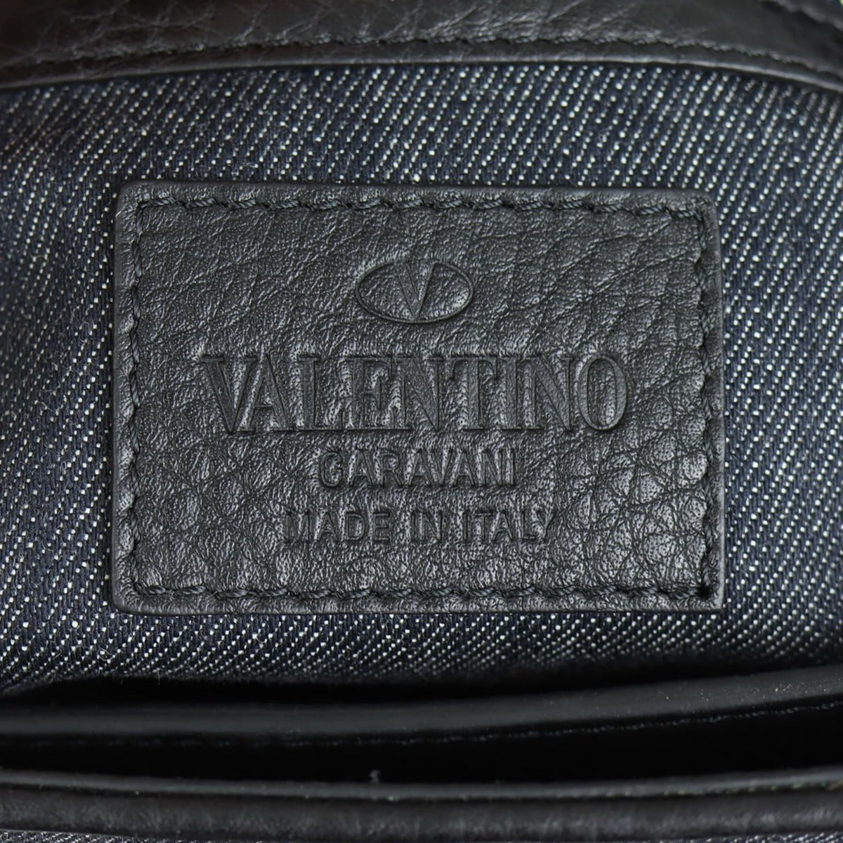 Valentino B-Rockstud Denim Shoulder Bag