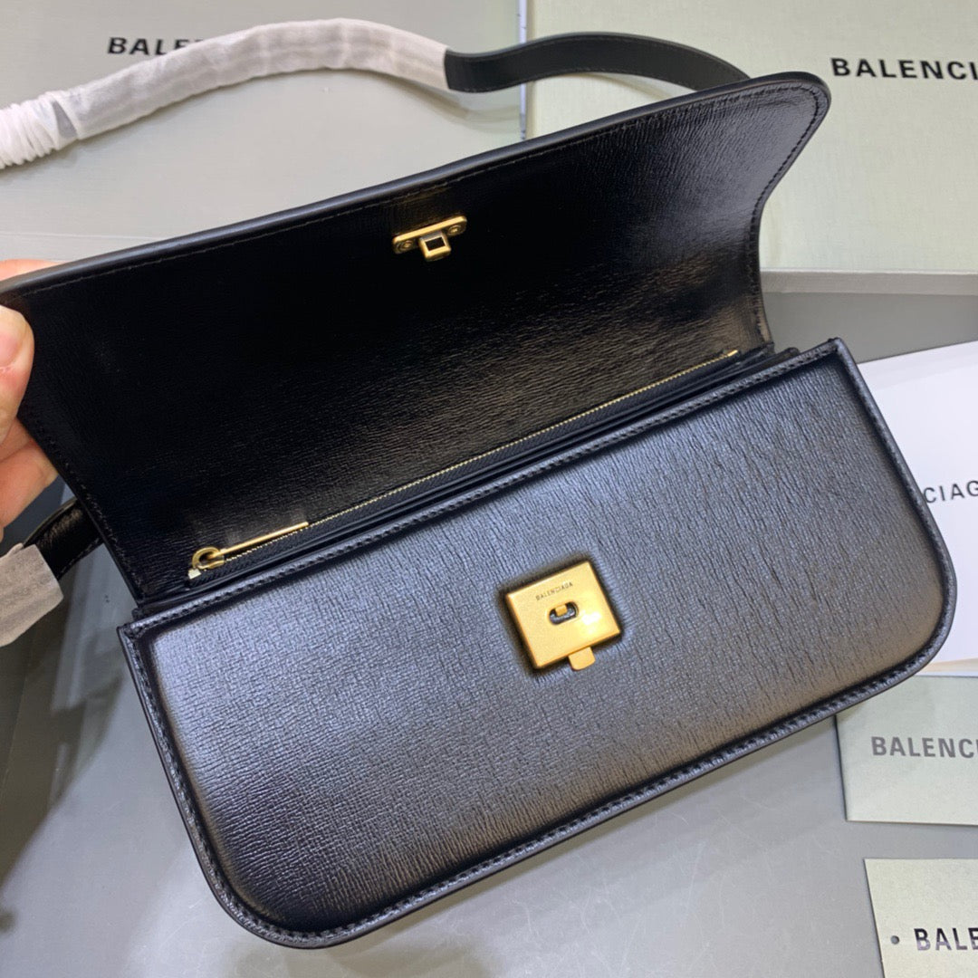 Top Quality Gossip Small Shoulder Bag Black, For Women,  Bags 9.1in/23cm