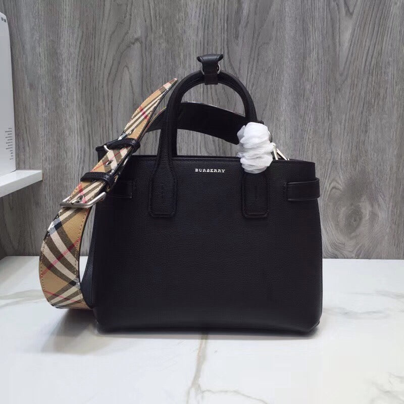 Top Quality The Small Banner Bag Black For Women, Bags 10.6in/26cm