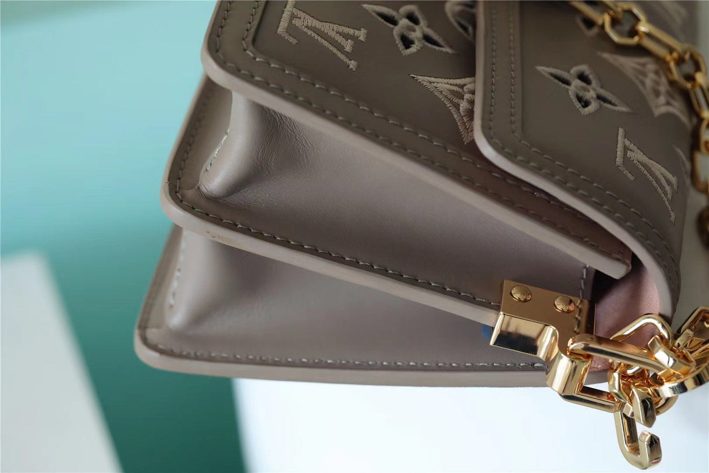Top Quality Dauphine East West Monogram Khaki For Women,  Shoulder and Crossbody Bags 9.6in/24.5cm Top Quality 