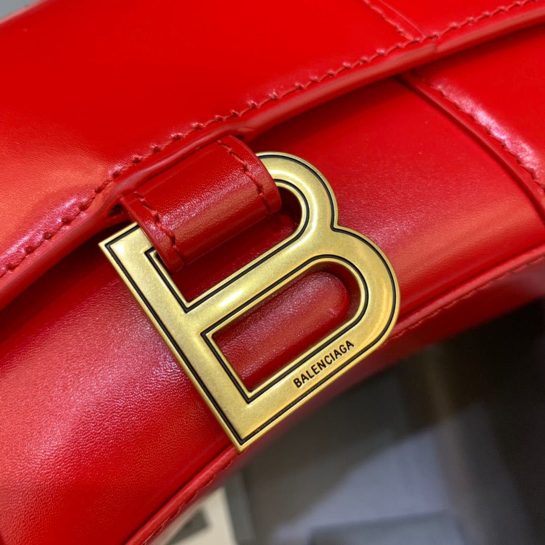 Top Quality Hourglass XS Handbag In Red, For Women,  Bags 7.4in/19cm