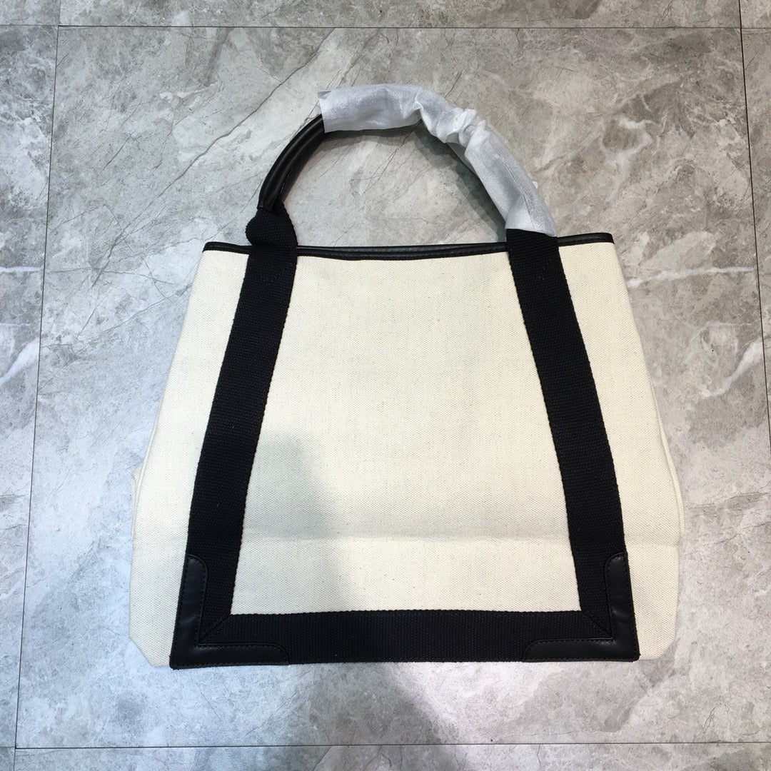 Balen Navy MeTop Qualityum Cabas Tote Bag In Black, For Women,  Bags 14.1in/36cm 5812922HH3N9260