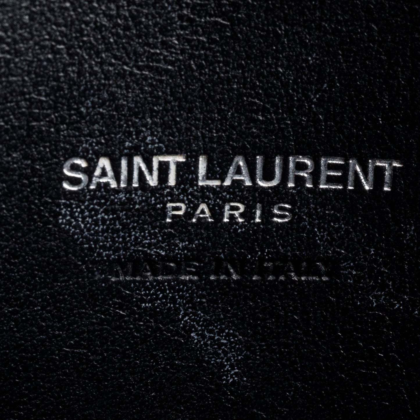 Saint Laurent Black Grained De Poudre Calfskin Leather Topstitch Small Sac De Jour Tote