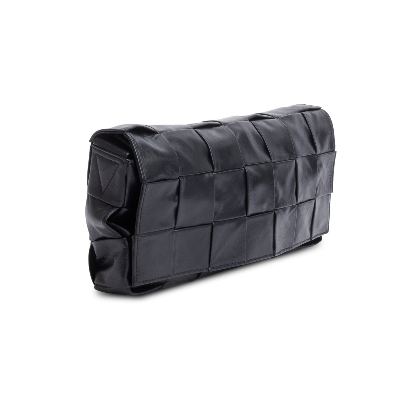 Bottega Veneta Black Paper Intrecciato The Stretch Cassette Bag