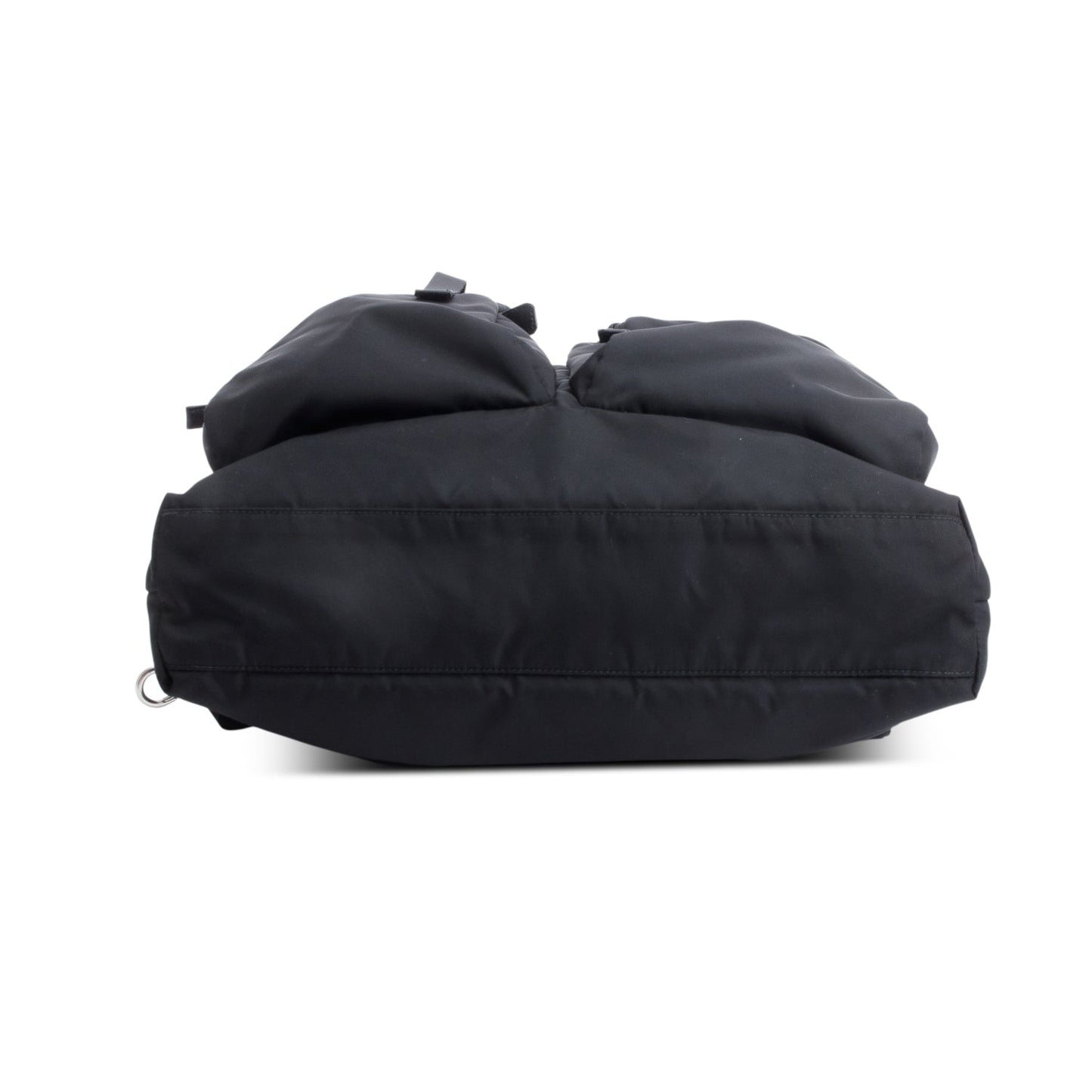 Prada Black Re-Nylon and Saffiano Leather Montagna Tote Backpack