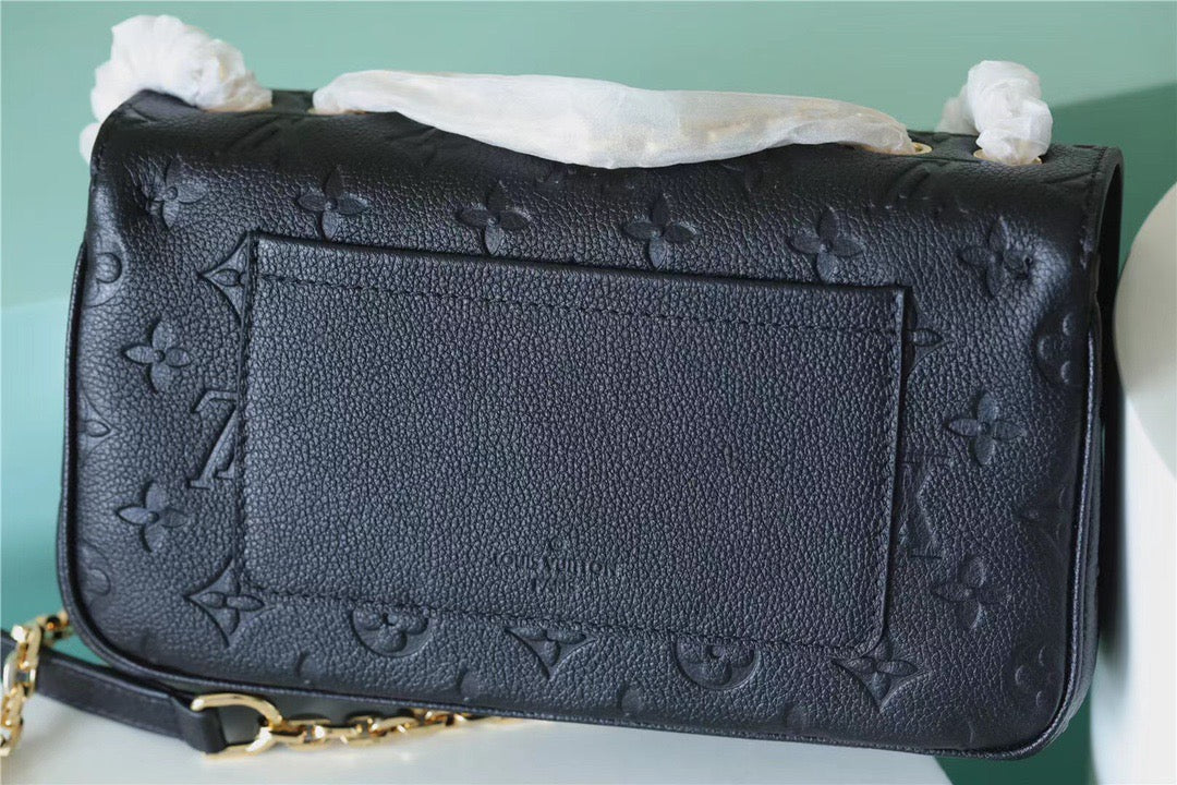 Top Quality Marceau Monogram Empreinte Black For Women,  Shoulder And Crossbody Bags 9.6in/29.5cm Top Quality M46200