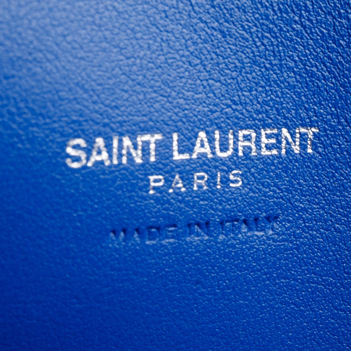 Saint Laurent Blue Crocodile Embossed Calfskin Leather Small Sac De Jour