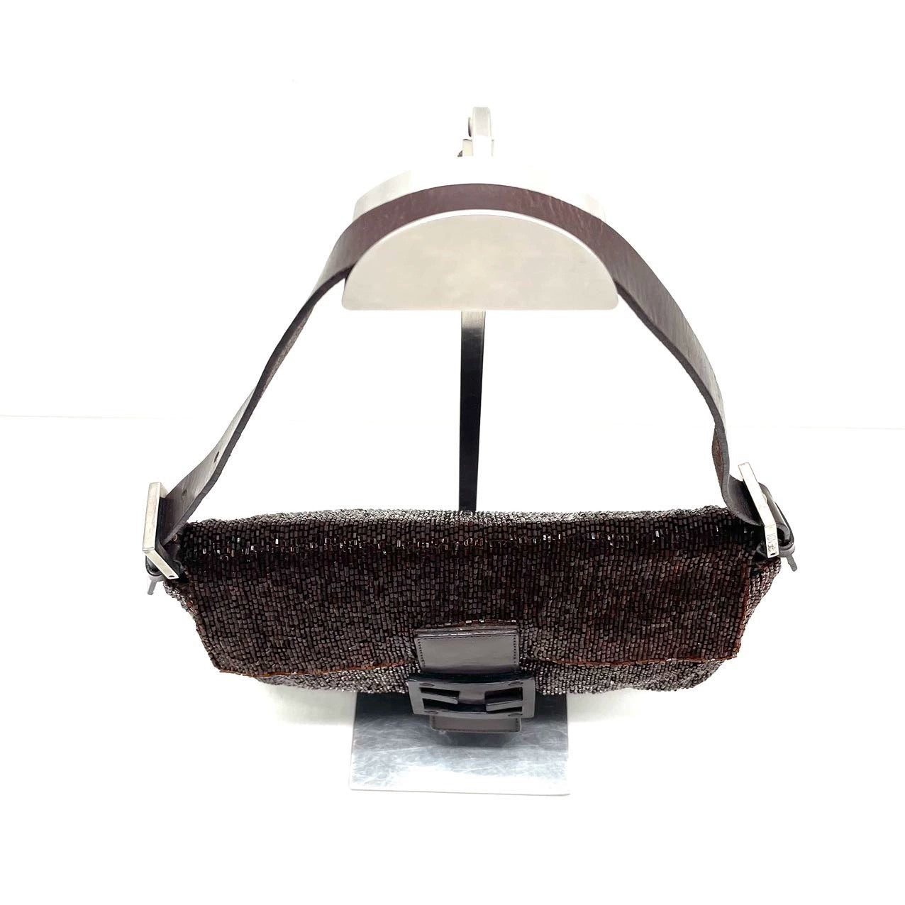 Fendi Baguette   Dark Chocolate Brown Glitter Beads