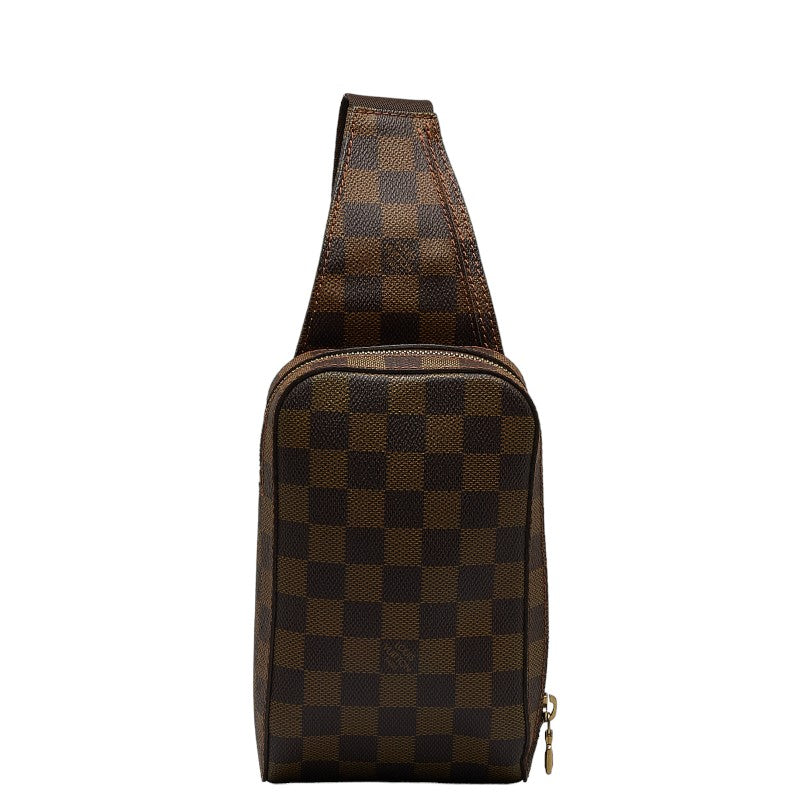 Louis Vuitton Damier Geronimous Body Bag N51994 Brown PVC Leather  Louis Vuitton