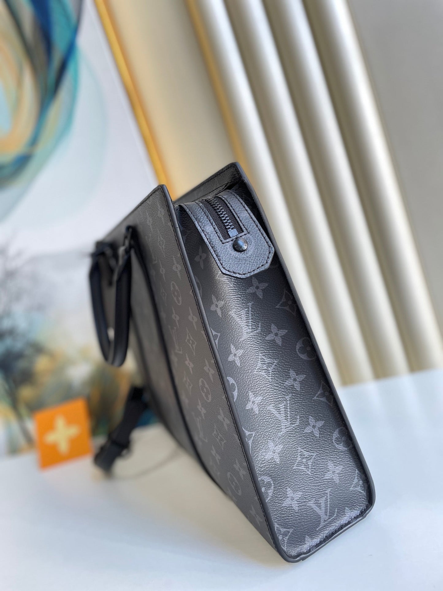Top Quality Sac Plat Horizontal Zippe Monogram Eclipse For Men, Bags, Shoulder And Crossbody Bags 15.4in/39cm Top Quality M45265