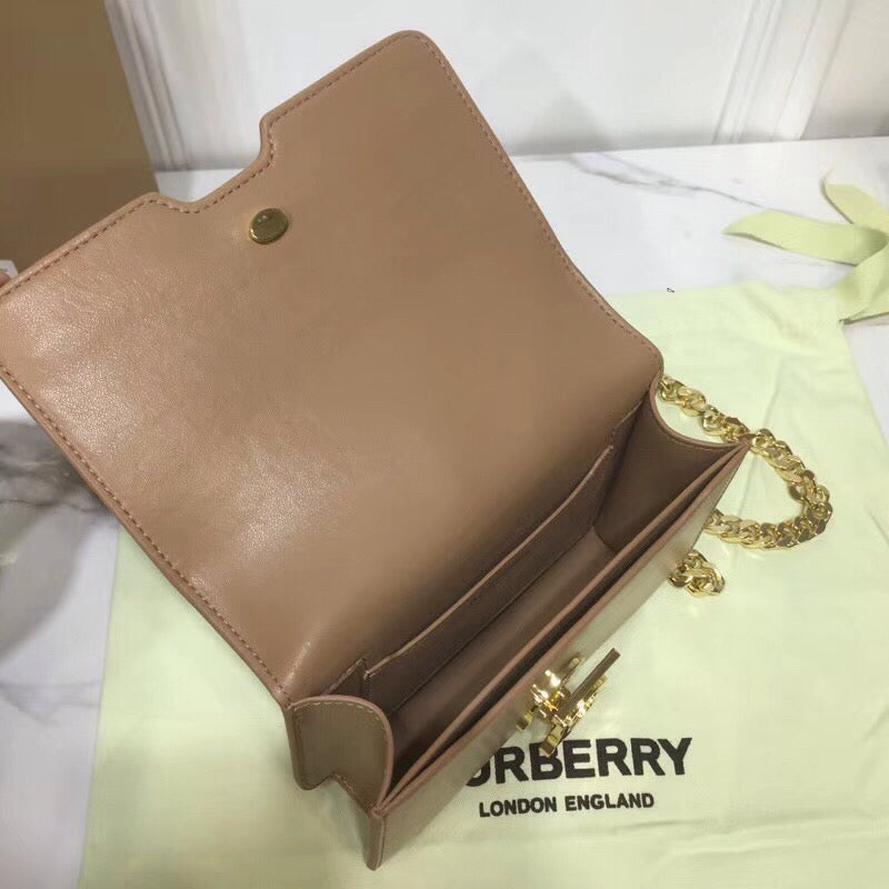 Top Quality Tb Chain Belt Bag Brown For Women, Bags 6.6in/17cm
