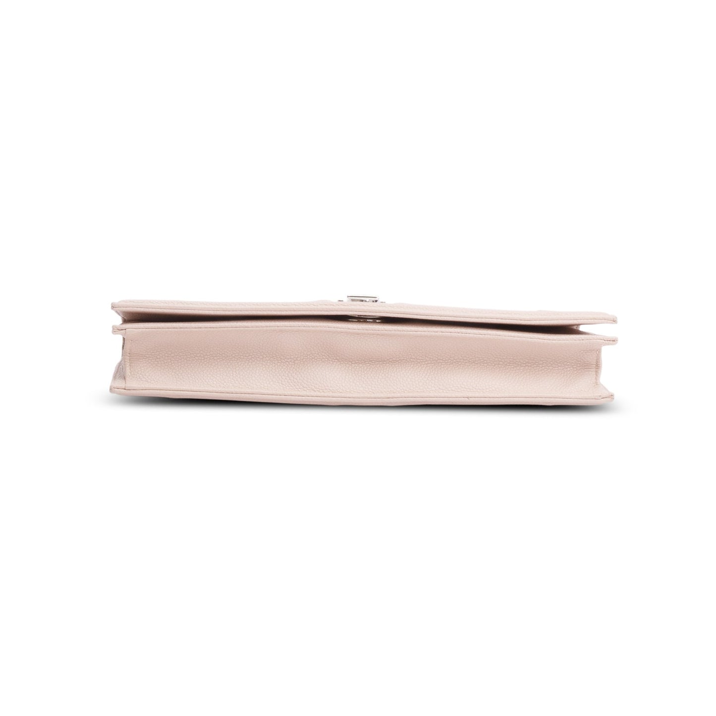 Christian Dior Beige Grained Calfskin Leather Diorama Croisiere Long Wallet on Chain