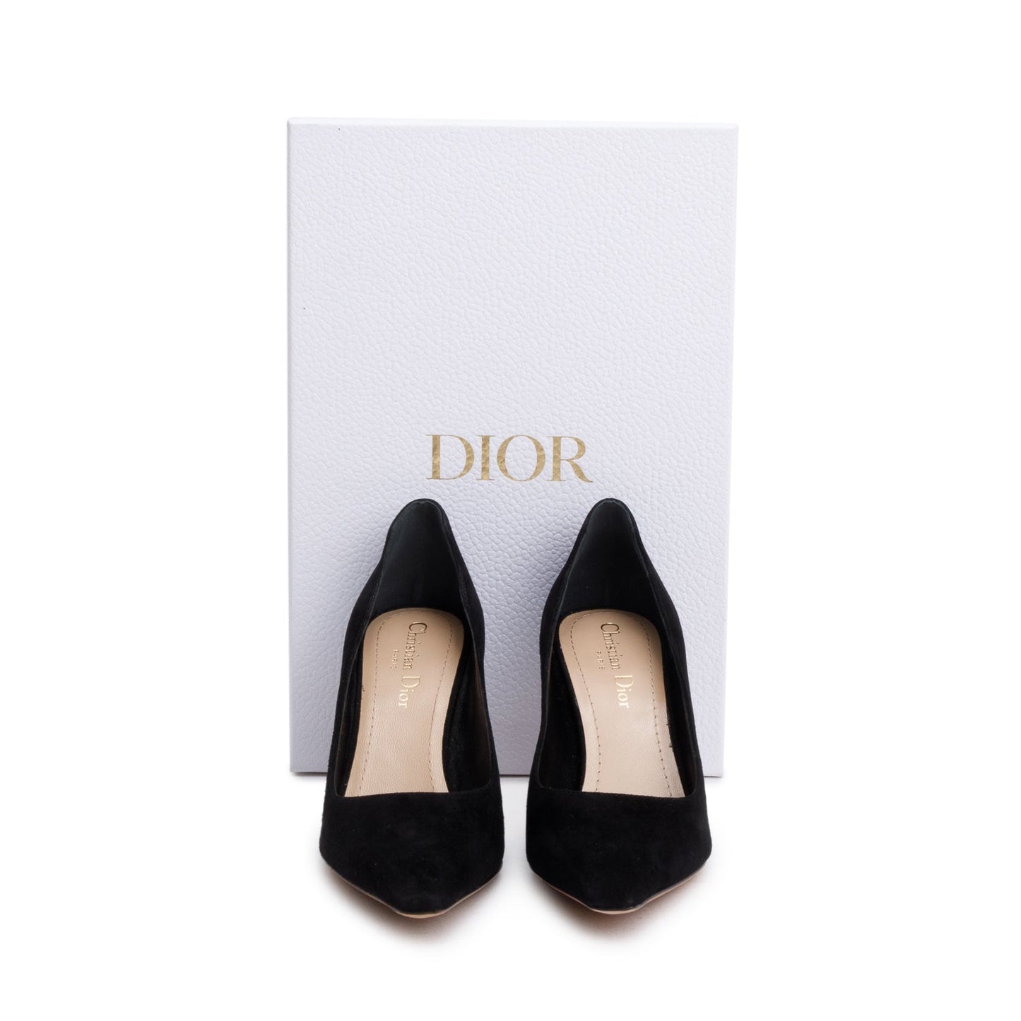 Christian Dior Black Suede D-Fame Pumps, Size 36