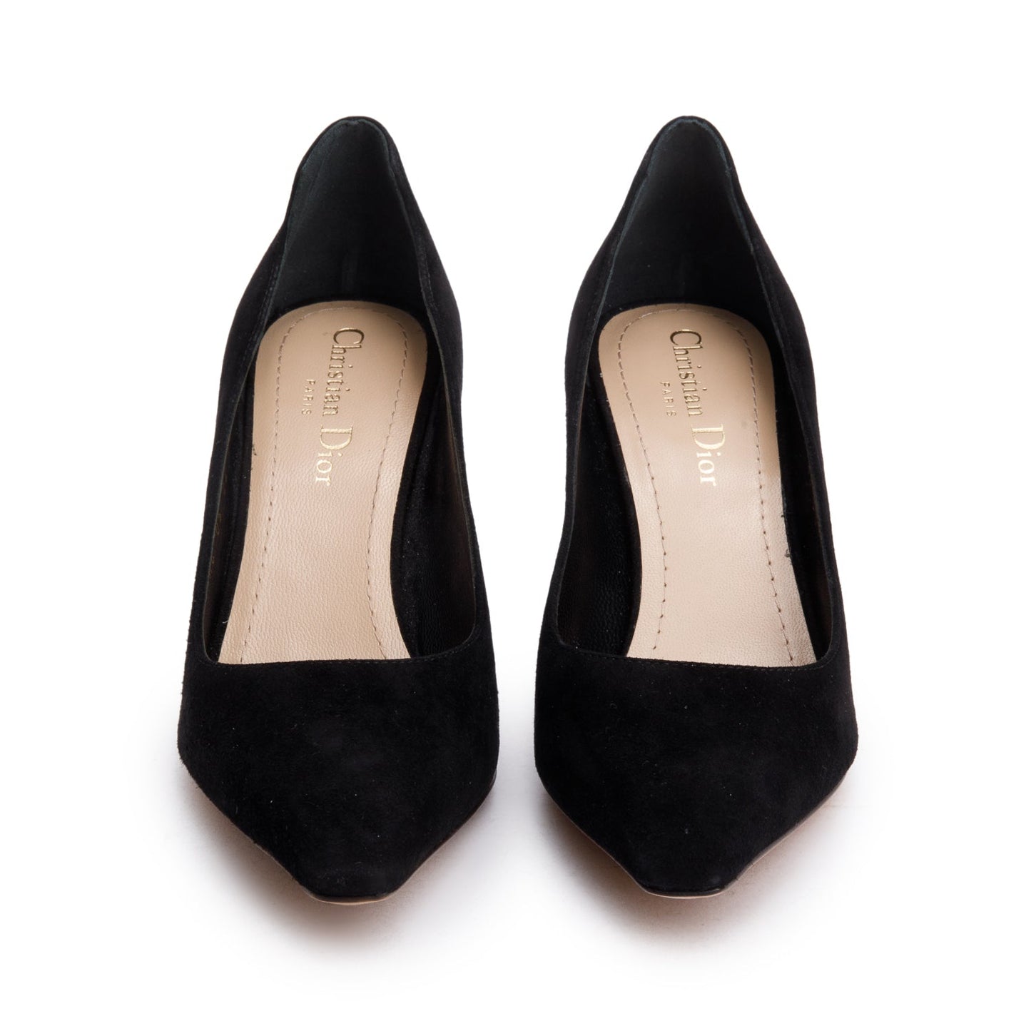 Christian Dior Black Suede D-Fame Pumps, Size 36