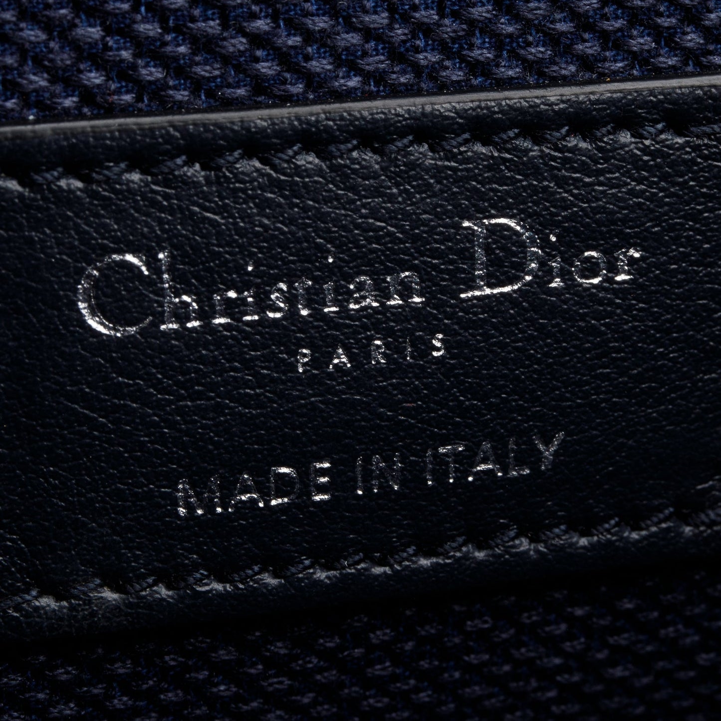 Christian Dior 2020 Navy Oblique Embroidered DiorTravel Vanity Case