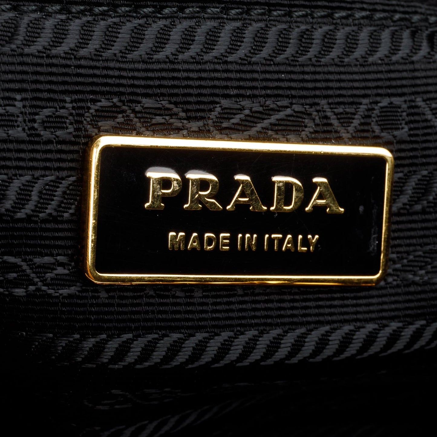 Prada Black Quilted Tessuto Chain Dome Bag