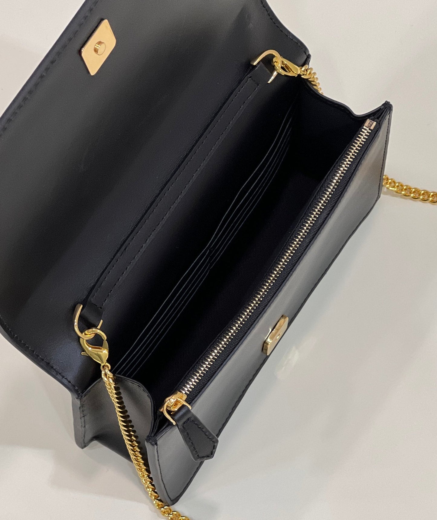Top QualityTop Quality Wallet On Chain Mini Black Bag For Woman 13.5cm/5.5in