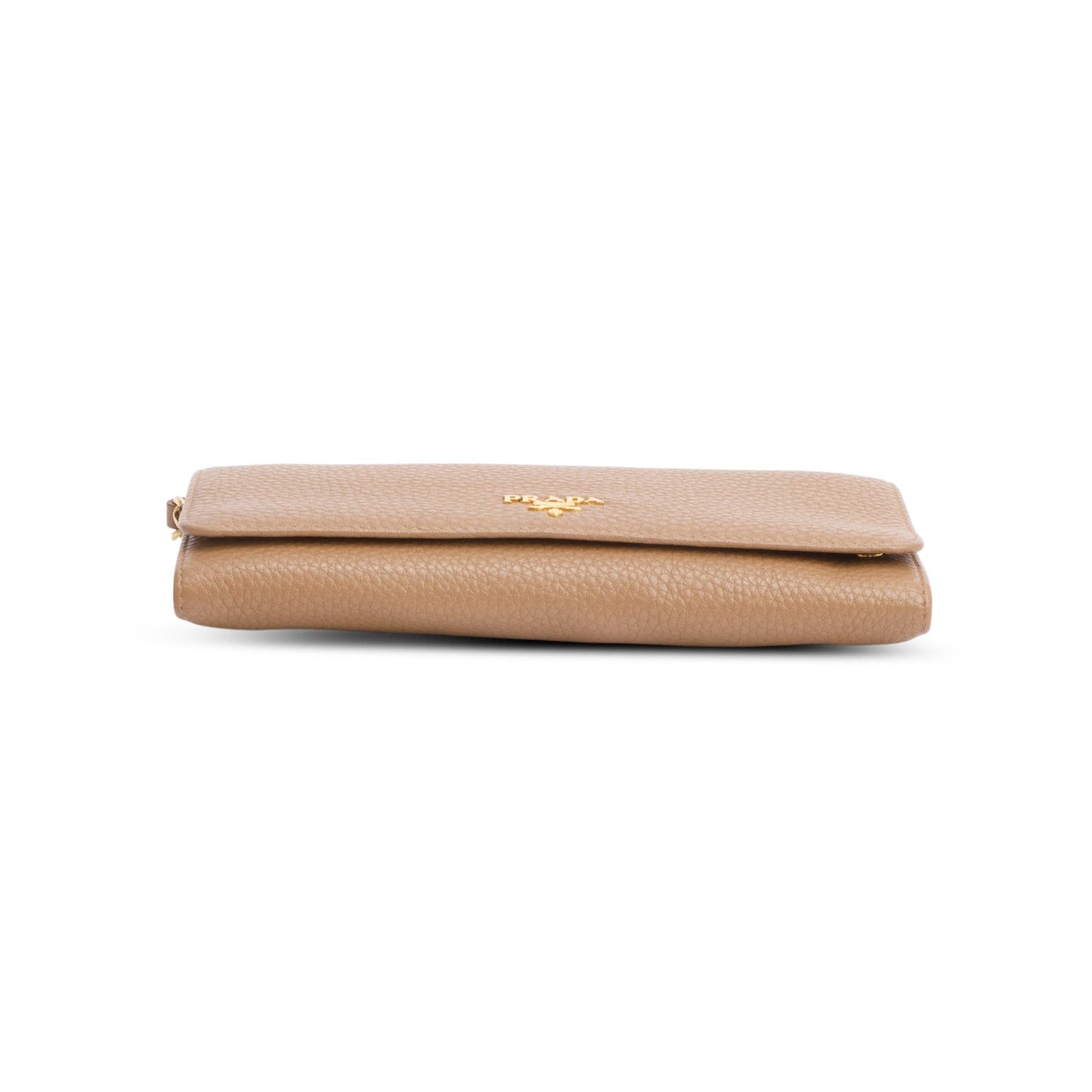 Prada Beige Leather Wallet on Chain
