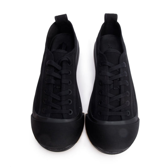 Bottega Veneta Black Canvas Vulcan Sneakers, Men's Size 44