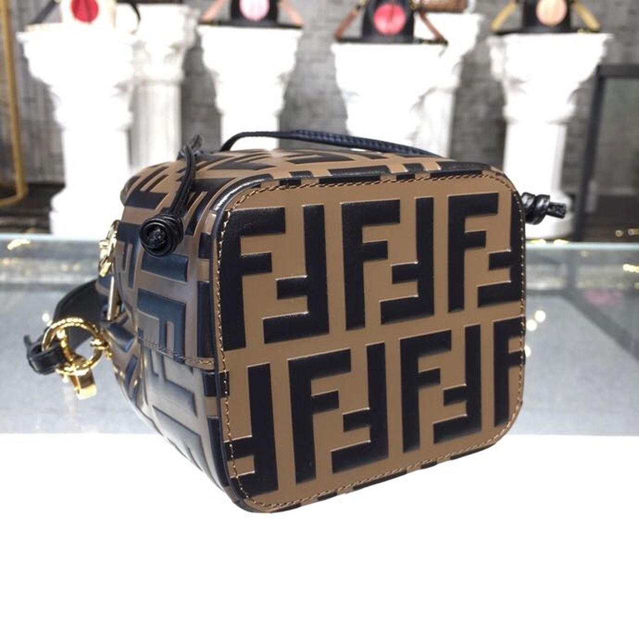 Top QualityTop Quality Mon Tresor Brown/Black For Women, Women’s Handbags, Shoulder And Crossbody Bags 7in/18cm FF 8BS010A659F13VK