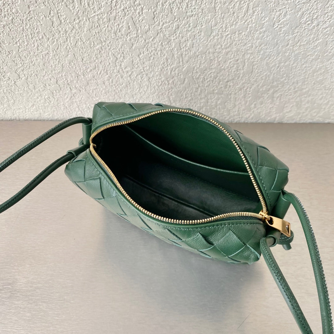 Top Quality Mini Loop Camera Bag Dark Green, For Women, Women’s Bags 6.7in/17cm