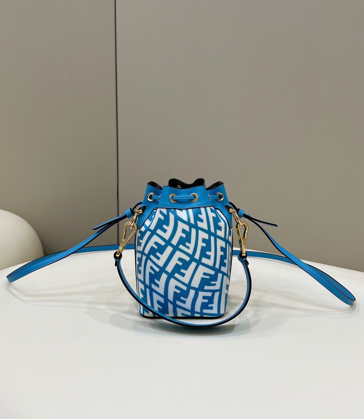 Top QualityTop Quality Mon Tresor Bag Blue For Women, Women’s Handbags, Shoulder And Crossbody Bags 7.1in/18cm FF 8BS010