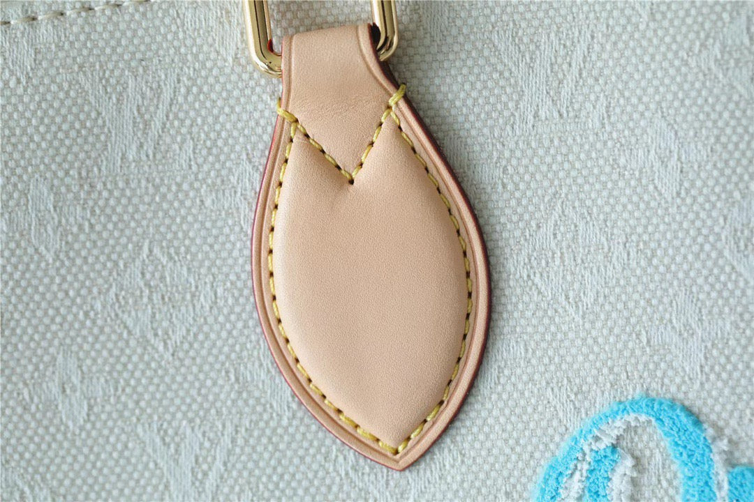 Top Quality Onthego GM Monogram Giant And Raffia White/ Pink For Women,  Shoulder And Crossbody Bags 41cm/16.1in Top Quality