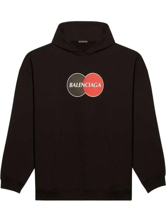 Luxury Balenciaga Trending 2025 Logo Print Over Fit Hoodie Black