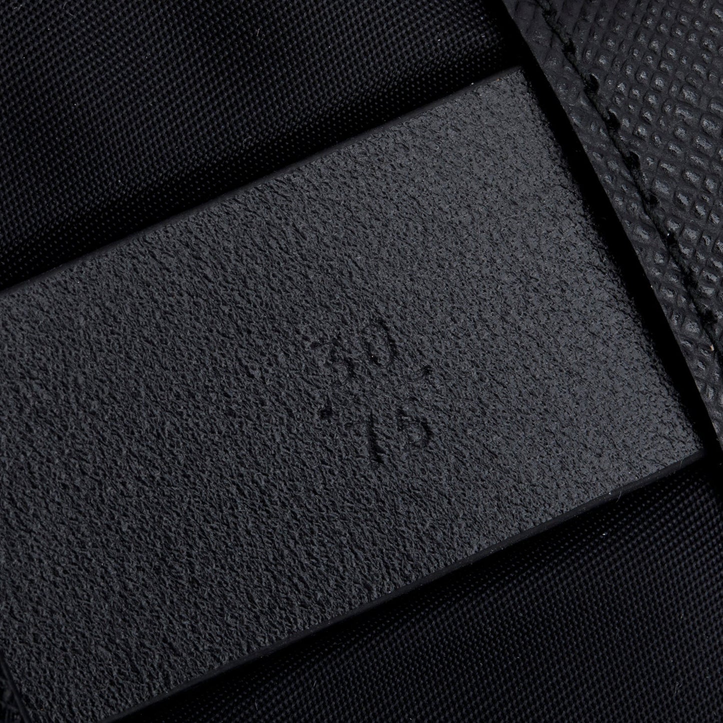 Prada Black Saffiano Belt with Tessuto Nylon Mini Pouch Size 75 30