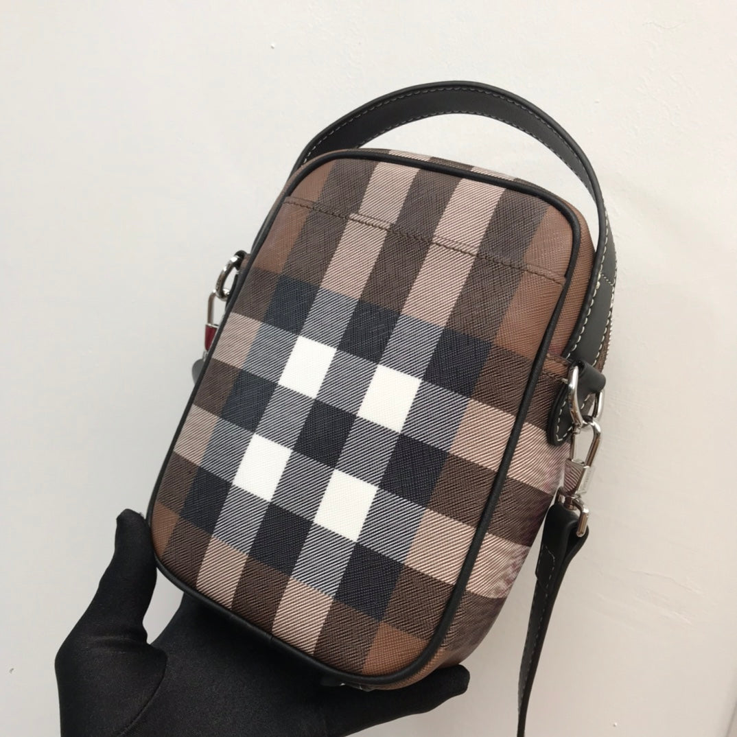 Top Quality Check And Crossbody Bag For Men, Bags 7.7in/19.5cm 80491181