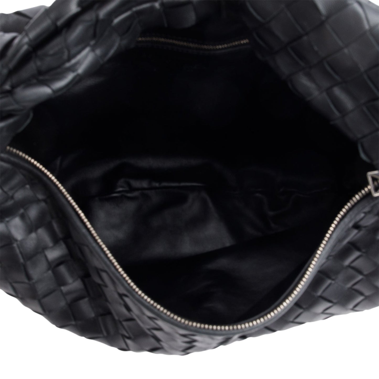 Bottega Veneta Black Nappa Intrecciato Small Jodie Shoulder Bag