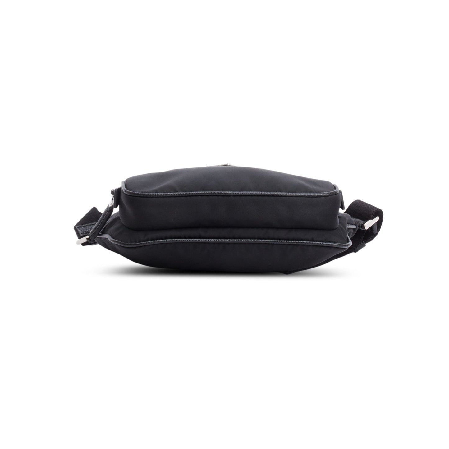 Prada Black Re-Nylon & Saffiano Leather Belt Bag