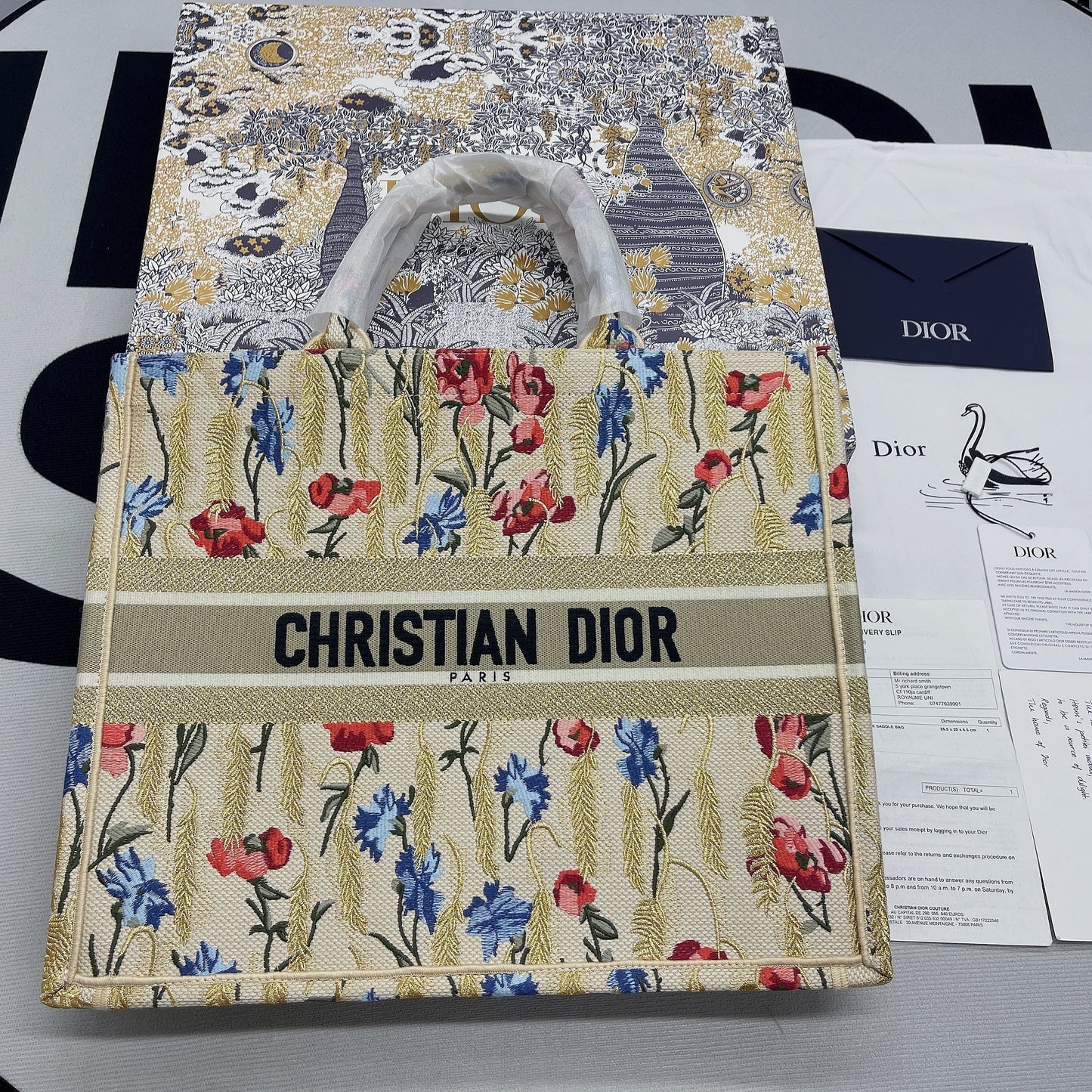 Top Quality Large Book Tote White Multicolor, For Women, Womens Handbags 16.5in/42cm CD