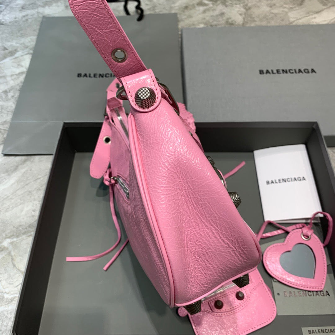 Top Quality Le Cagole XS Shoulder Bag In Pink, For Women,  Bags 13in/33cm