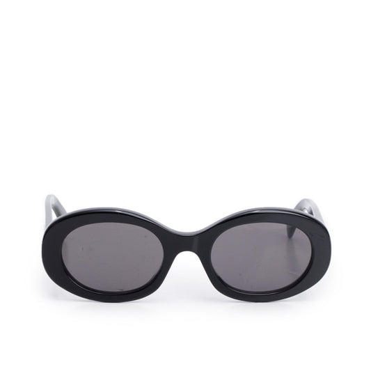 Celine CL40194U Black Acetate Triomphe 01 Oval Sunglasses