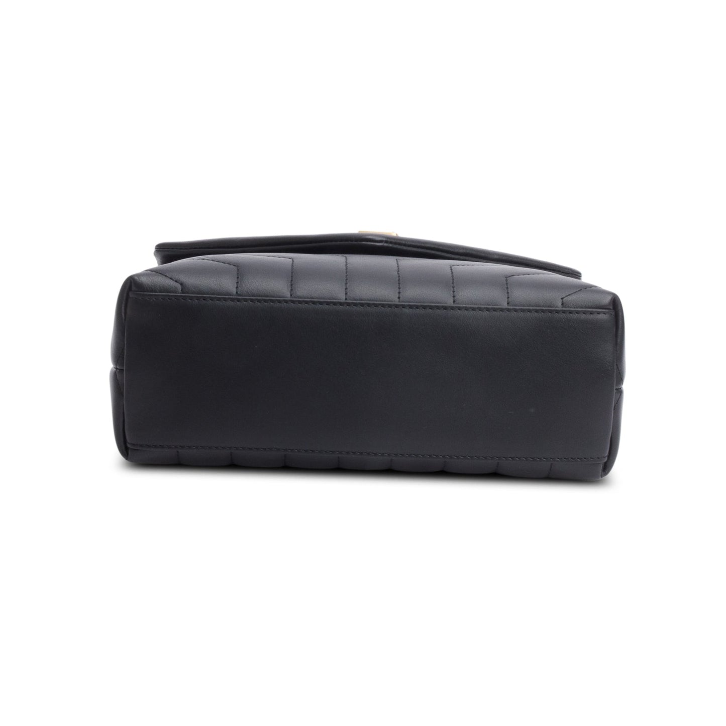 Saint Laurent 2024 Black Quilted Calfskin Leather Small Loulou Monogram Shoulder Bag