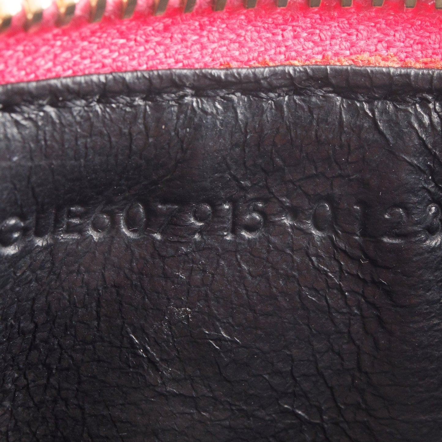 Saint Laurent 2023 Pink Grain De Poudre Leather Cassandre Matelasse Fragments Zipped Card Case