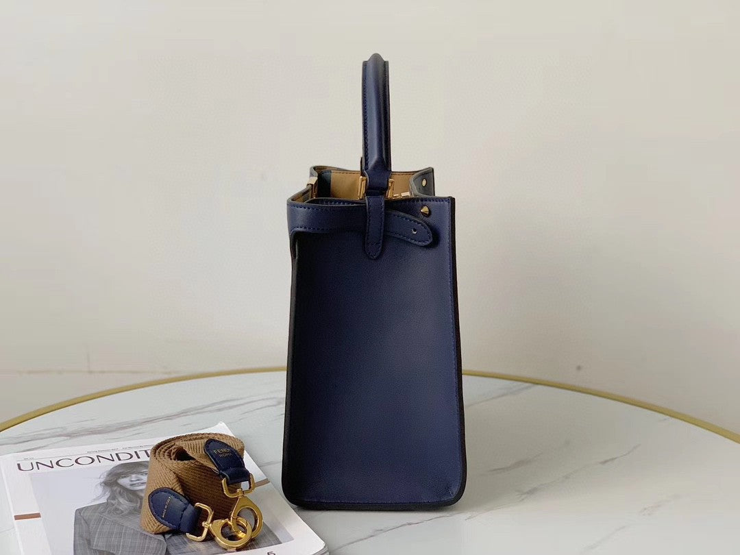 Top QualityTop Quality Peekaboo X-Lite Tote Medium Dark Blue Bag For Woman 30cm/12in